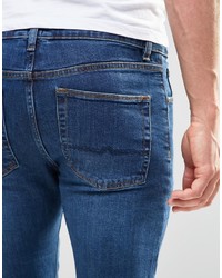 Asos Brand Super Skinny Jeans With Knee Rips