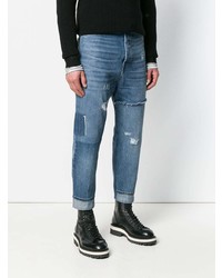 Diesel Black Gold Cropped Dropped Crotch Jeans