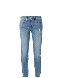 Frame Denim Cropped Fitted Jeans