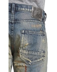 PRPS Demon Destroyed Slim Straight Leg Jeans