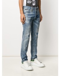 Philipp Plein Denim Straight Cut Jeans