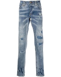 Philipp Plein Denim Straight Cut Jeans