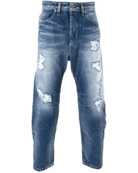 Diesel Cropped Distressed Jeans