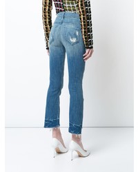 Mother Distressed Cropped Jeans
