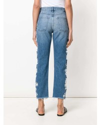 3x1 Distressed Cropped Jeans