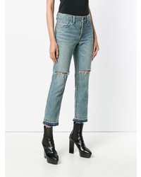 Sacai Distressed Cropped Jeans
