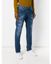Dondup Distressed Denim Mid Rise Jeans