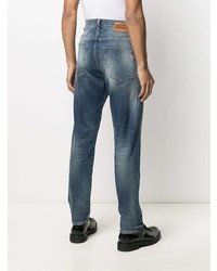 Diesel Distressed Effect Tapered Jeans