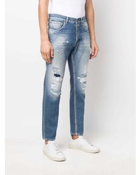 Dondup Distressed Effect Tapered Jeans