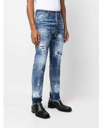 DSQUARED2 Distressed Finish Slim Fit Jeans