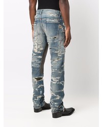 Givenchy Distressed Finish Straight Leg Jeans
