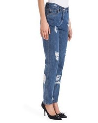Moschino Distressed Five Pocket Jeans