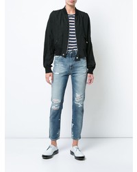 AG Jeans Distressed High Rise Jeans