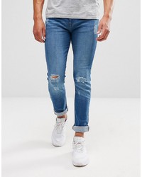 Another Influence Distressed Mid Wash Jeans