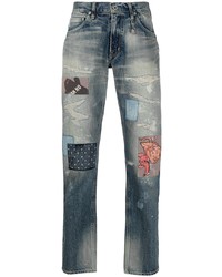 Poggys Box Distressed Patchwork Jeans