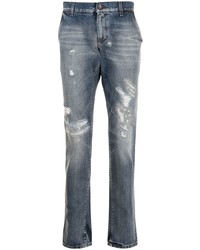 Dolce & Gabbana Distressed Regular Fit Jeans
