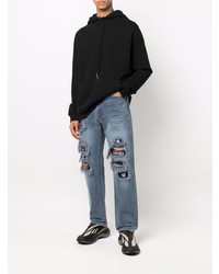 Doublet Distressed Slim Cut Jeans