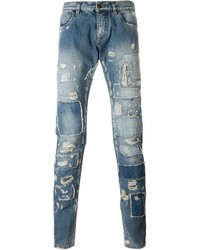 Dolce & Gabbana Distressed Slim Fit Jeans
