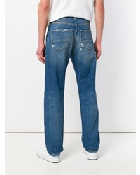 Kent & Curwen Distressed Straight Fit Jeans