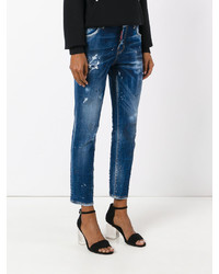 Dsquared2 Distressed Straight Jeans