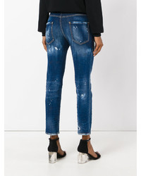 Dsquared2 Distressed Straight Jeans