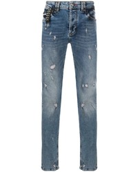 Philipp Plein Distressed Straight Jeans