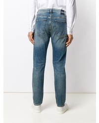 Calvin Klein Jeans Distressed Straight Leg Jeans
