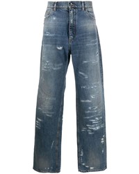 Dolce & Gabbana Distressed Wide Leg Jeans