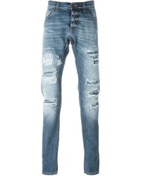 Dolce & Gabbana Distressed Slim Jeans