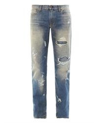 Dolce & Gabbana Distressed Slim Leg Jeans
