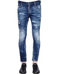 DSQUARED2 16cm Skater Stretch Washed Denim Jeans