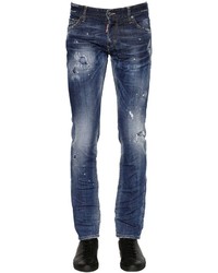 DSQUARED2 17cm Slim Distressed Stretch Denim Jeans
