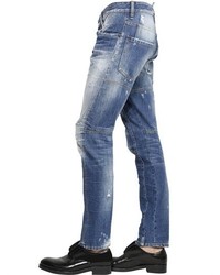 DSQUARED2 17cm Tidy Biker Classic Blues Wash Jeans