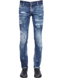 DSQUARED2 18cm Slim Destroyed Stretch Denim Jeans