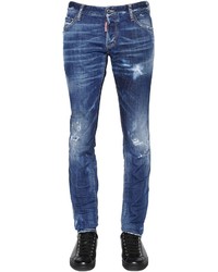 DSQUARED2 18cm Slim Distressed Stretch Denim Jeans