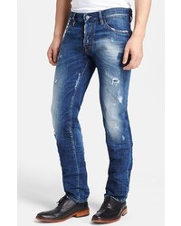 DSQUARED2 Slim Fit Distressed Jeans Blue 48