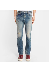 Nonnative Dweller Slim Fit Distressed Selvedge Denim Jeans
