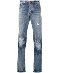 Philipp Plein Faded Effect Jeans