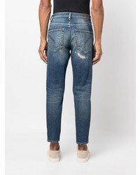 Dondup Faded Sim Cut Cropped Jeans