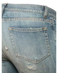 Faith Connexion 16cm Distressed Cotton Denim Jeans