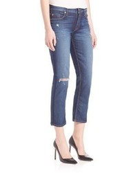 Hudson Fallon Distressed Cropped Jeans