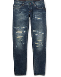 Dolce & Gabbana Gold Fit Distressed Denim Jeans