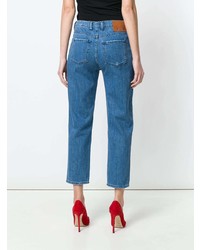Love Moschino Heart Patch Straight Jeans