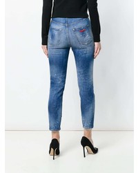 Dsquared2 High Waist Cropped Twiggy Jeans