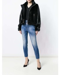 Dsquared2 High Waist Cropped Twiggy Jeans