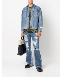 GALLERY DEPT. Indiana Distressed Flared Jeans