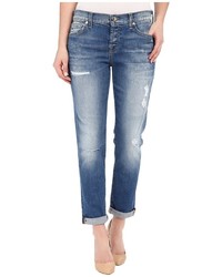 7 For All Mankind Josefina W Destroy In Bright Bluebell