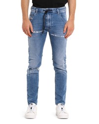 Diesel Krooley Jogg Shredded Slim Straight Jeans