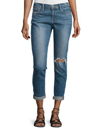 Frame Le Garcon Distressed Cropped Jeans Cooper