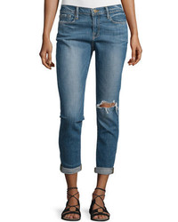 Frame Le Garcon Distressed Cropped Jeans Cooper